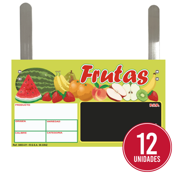 CARTEL PORTA PRECIOS FRUTAS  - Desde 26.54€! Disponible ahora en ProxyMarket