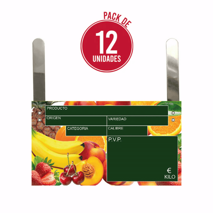 CARTEL DE PRECIOS PARA FRUTERÍA