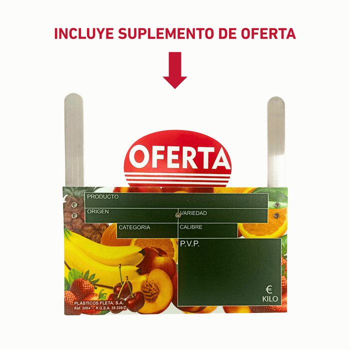 CARTEL DE PRECIOS PARA FRUTERÍA